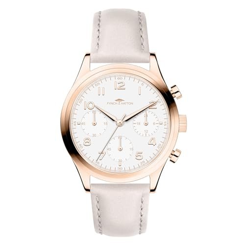 FYNCH-HATTON Chronograf damski, szary, Pasek