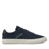 Sneakersy męskie - Sneakersy Tommy Hilfiger Th Hi Vulc Low Street Suede FM0FM05112 Granatowy - miniaturka - grafika 1