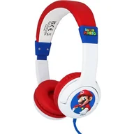 Słuchawki - OTL Technologies Super Mario Dla dzieci Czerwono-biały - miniaturka - grafika 1
