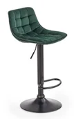 Taborety i hokery - Zielony pikowany hoker z oparciem G3-D70 - miniaturka - grafika 1