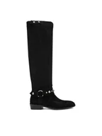 Kozaki damskie - Badura Muszkieterki EO-ARIEL-01 Czarny - miniaturka - grafika 1