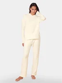 Piżamy damskie - Triumph Spodnie piżamowe Smart Active Infusion 10218385 Écru Regular Fit - miniaturka - grafika 1