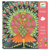 Zabawki kreatywne - Djeco Mozaika piankowa Paw i Sowa - miniaturka - grafika 1