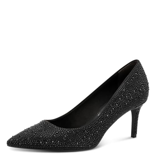 Tamaris Damskie czółenka 1-22468-45, czarne, rozmiar 41 EU, black uni, 41 EU