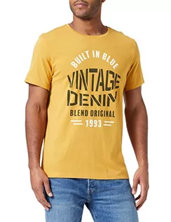 Koszulki męskie - Blend T-shirt męski, 161139 / złoto amber, S - grafika 1