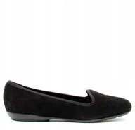 Mokasyny damskie - GEOX ANNYTAH MOKASYNY CZARNE SKÓRZANE 40 ŻŁD - miniaturka - grafika 1