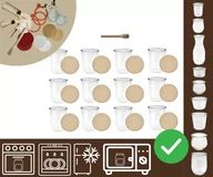 Pojemniki kuchenne - Słoiki WECK 12szt/ drewniane wieko, nabierak słoik 850ml MOLD / Wamar-Sosenka - miniaturka - grafika 1