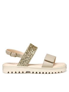 Geox Sandały J Coralie Gir J556EA 0BCEW C0262 M Beżowy - Buty dla dziewczynek - miniaturka - grafika 1