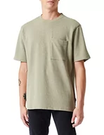 Koszulki męskie - BOSS T-shirt męski Tempestoshort, Light/Pastel Green336, S - miniaturka - grafika 1