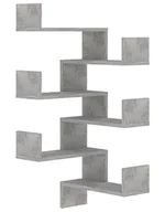 Półki do salonu - Nowoczesna Narożna Pólka Ścienna Beton G6-E29 - miniaturka - grafika 1