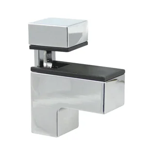 UCHWYT DO SZKŁA I PŁYTY WSPORNIK - MP002 CZARNY MAT MP002/CZ AMIX - Meble modułowe i akcesoria - miniaturka - grafika 1