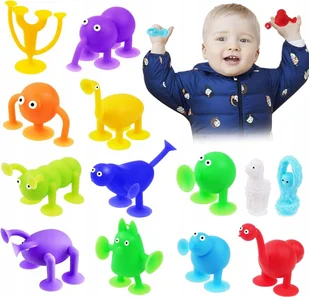 Silikonowe Zabawki Montessori Dla Dzieci Kreatywne Bezpieczne 13 Sztuk - Zabawki do kąpieli Silikonowe Zabawki Montessori Dla Dzieci Kreatywne Bezpieczne 13 Sztuk - Zabawki do kąpieli - miniaturka - grafika 1