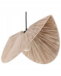 Lampa wisząca papierowy klosz naturalny wygląd - Oprawy, klosze i abażury - miniaturka - grafika 1