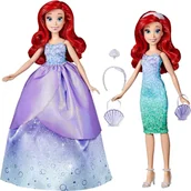 Lalki dla dziewczynek - Disney Princess Zestaw Lalka Arielka 7 akcesoriów 10 kreacji modowych - miniaturka - grafika 1