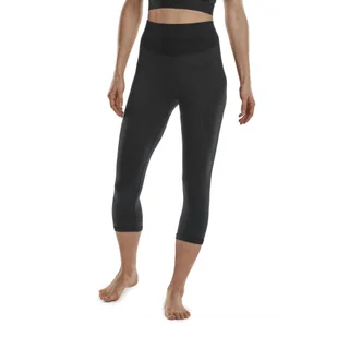 Legginsy sportowe zimowe 3/4 z wełną Merino CEP damskie - Pozostała odzież narciarska - miniaturka - grafika 1