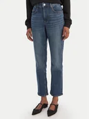 Spodnie damskie - Vero Moda Jeansy Rosie 10342051 Niebieski Straight Fit - miniaturka - grafika 1