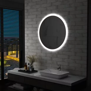 Lustro łazienkowe z LED VIDAXL, 80 cm - Lustra - miniaturka - grafika 1