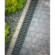 Rynny i akcesoria - Krata PP czarna system 1000 x 63 x 98 x 148 A15 100 x 12,6 x 2 cm MAXPOL - miniaturka - grafika 1