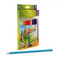 Cricco Kredki trójkątne z temperówką 36 kolorów CRICCO - Kredki, ołówki, pastele i pisaki - miniaturka - grafika 1