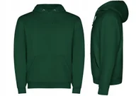 Bluzy damskie - Bluza Dresowa z Kapturem Kangurka JAKOŚĆ ROLY Capucha SU1087 ZIELONA S - miniaturka - grafika 1