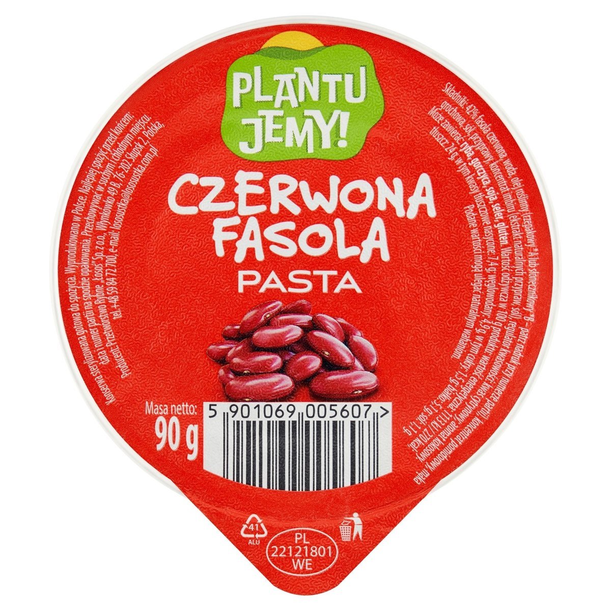 Łosoś Plantu Jemy! Pasta czerwona fasola 90g