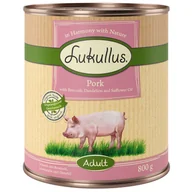 Mokra karma dla psów - Lukullus Naturkost Adult, bez zbóż, 6 x 800 g  - Wieprzowina - miniaturka - grafika 1