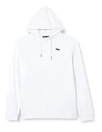 Bluzy męskie - FILA Męska bluza z kapturem raglanowa, jasna biel, XS, Bright White, XS - miniaturka - grafika 1
