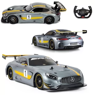 COIL Zdalnie sterowany samochód auto RC pilot duży Mercedes AMG GT3 sportowy skala 1:14 - Zabawki zdalnie sterowane - miniaturka - grafika 1