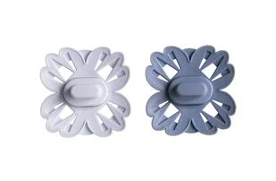 Mamillu Flurry - Symetryczny smoczek dla niemowląt silikon 2szt 6-18m Deep Blue/Baby Blue - Smoczki uspokajające - miniaturka - grafika 1