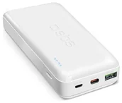 Powerbanki - SBS TTBB20000PD20W 20000 mAh 20W Power Delivery z MicroUSB, USB-C, USB-A - biały - miniaturka - grafika 1
