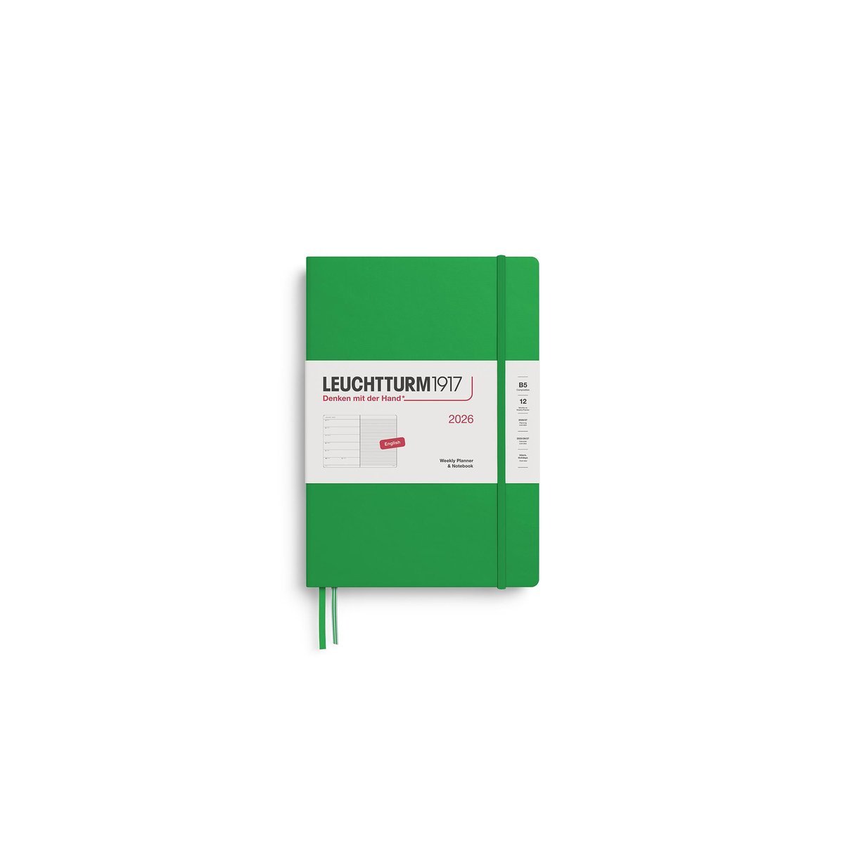 KALENDARZ TYGODNIOWY Z NOTATNIKIEM LEUCHTTURM1917 COMPOSITION (B5) 2026 SPRING LEAF