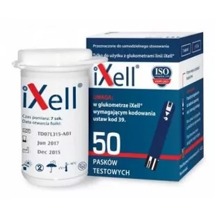 Roche iXell paski testowe 50 sztuk 9046758 - Glukometry i akcesoria dla diabetyków - miniaturka - grafika 1