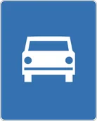 Wyposażenie miejsc publicznych - Znak drogowy informacyjny D-7 Droga ekspresowa - miniaturka - grafika 1