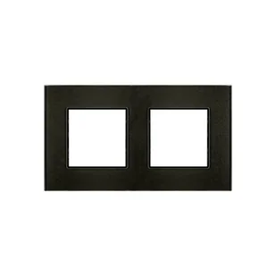 Polmark Ramka podwójna ROSA grafit metalik - Klawisze i ramki - miniaturka - grafika 1