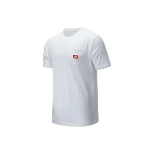 Koszulka New Balance MT01567WT - biała - Koszulki sportowe męskie - miniaturka - grafika 1