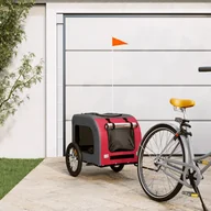 Sprzęt podróżny i transportery dla psów - vidaXL Przyczepka rowerowa dla psa, tkanina Oxford i żelazo - miniaturka - grafika 1