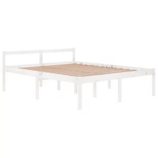 Lumarko Rama łóżka, biała, lite drewno sosnowe, 160 x 200 cm - Łóżka - miniaturka - grafika 4
