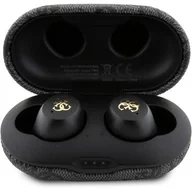 Słuchawki - Guess słuchawki Bluetooth GUTWSP4EGK TWS + stacja dokująca ENC czarny/black 4G Metal - miniaturka - grafika 1
