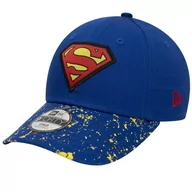Czapki dla dzieci - New Era 9FORTY DC Superman Kids Cap 60298810, dla chłopca, Czapka z daszkiem, Niebieski - miniaturka - grafika 1