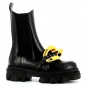 Botki damskie - Czarne sztyblety damskie CARINII - Carinii - miniaturka - grafika 1