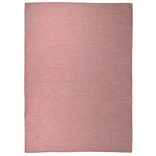 vidaXL Dywan zewnętrzny o płaskim splocie, 200x280 cm, czerwony - Dywany zewnętrzne - miniaturka - grafika 1