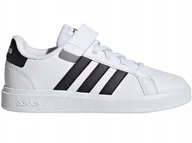 Buty dla dziewczynek - BUTY dziecięce ADIDAS GRAND COURT GW6521 sportowe białe na rzepy 33 - miniaturka - grafika 1