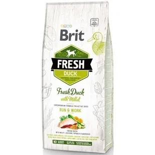 Brit Fresh Duck with Millet Active Run & Work 12 kg - Sucha karma dla psów - miniaturka - grafika 1