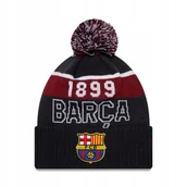 Czapki damskie - Czapka zimowa z pomponem New Era Sport Beanie FC Barcelona Core – Adult 60846895 - miniaturka - grafika 1