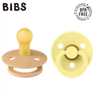 Bibs Colour 2-Pack Desert Sand & Sunshine S Smoczek Uspokajający Kauczuk Hevea - Smoczki uspokajające - miniaturka - grafika 1