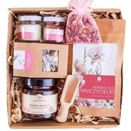 Zestawy upominkowe - PREZENT ZESTAW PREZENTOWY DLA NAUCZYCIELKI ZAKOŃCZENIE ROKU napar konfitura RÓŻA - miniaturka - grafika 1