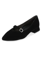 Baleriny - Paul Green Skórzane baleriny w kolorze czarnym - miniaturka - grafika 1