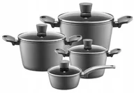 Zestawy garnków i patelni - AMBITION VERSO KPL GARNKÓW Z POKRYWAMI 16, 20, 24, 28 CM ALUMINIUM INDUKCJA - miniaturka - grafika 1