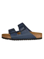 Klapki i japonki damskie - Birkenstock Klapki "Arizona" w kolorze granatowym - miniaturka - grafika 1