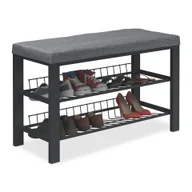 Szafki na buty - ławka na buty z poduszką relaxdays - miniaturka - grafika 1